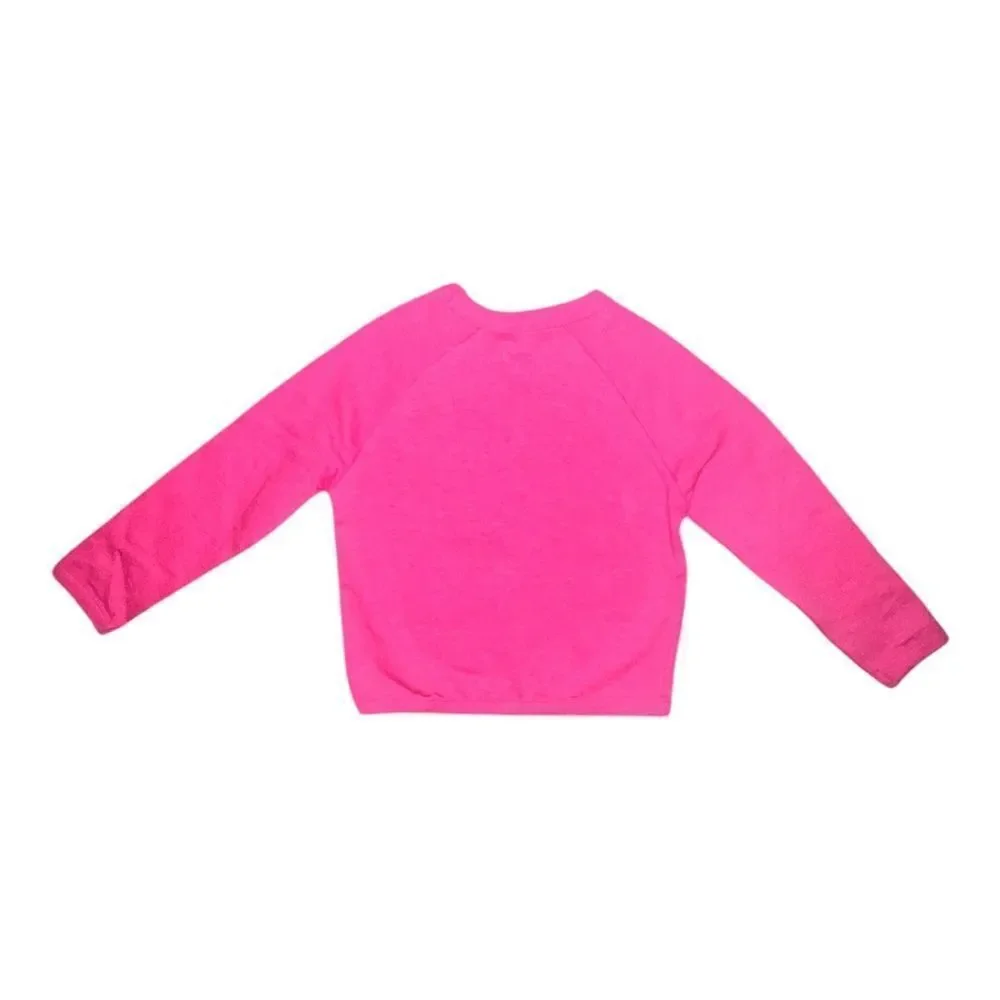 Gymboree Girls Pink Oh What Fun Graphic Sweatshirt Metallic Small NWT